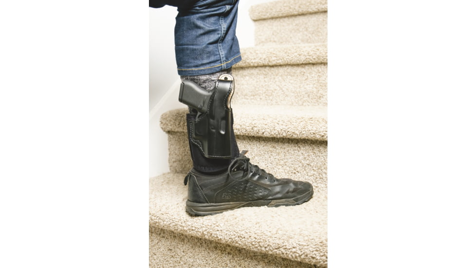 DeSantis Die Hard Ankle Rig Holster, SIG P365 XL w/ or w/o Red Dot Sight, Left, Black, 014PD0PZ0