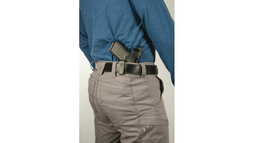 DeSantis Dual Carry II Leather IWB Holster, Springfield XDS 3.3in, Left Hand, Plain, Black, 033BBY1Z0