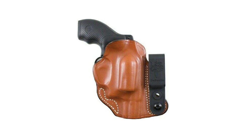 DeSantis Flex-Tuk Leather IWB Holster, S&amp;W J Frame, M&amp;P 340, 360 2in, Taurus 85, 85CH 2in, Left Hand, Plain, Tan, 113TB02Z0