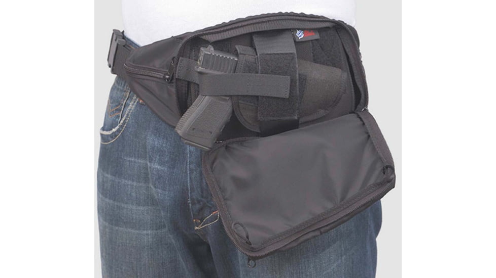 DeSantis Gunny Sack Jr Belt Nylon Holster, Kahr K9/40, P9/40, MK9/40, PM9/40, PM40, Kahr PM45, Keltec PF9, Colt Officer, Defender, New Agent 45, Ambidextrous, Nylon, Navy Blue, R76AJD6Z0