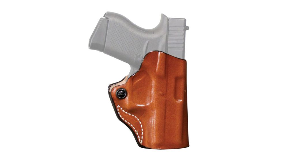 DeSantis Mini Scabbard Leather Belt Holster, Right Hand, Tan, 019TA3KZ0