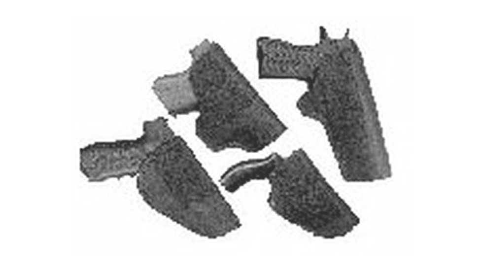 DeSantis Nylon Holster Only, Colt Government Model 45, Gold Cup , Ambidextrous, Nylon, Black, C38BJ85Z0