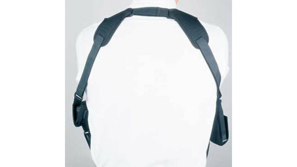 DeSantis Patriot Shoulder Rig, Colt Government Model 45, Commander, Officer, Kimber Custom, Compact, Ultra Carry, Para P10, P12, P13, P14 , Ambidextrous, Nylon, Black, N84BJ85L0