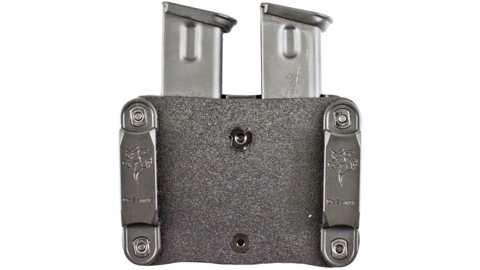 DeSantis Quantico Double Mag Pouch Belt Holster, Glock 43, Ambidextrous, Kydex, Black, A87KJYYZ0