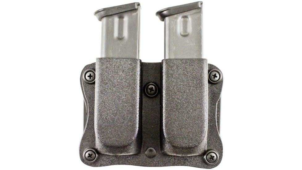 DeSantis Quantico Double Mag Pouch Belt Holster, Glock 43, Ambidextrous, Kydex, Black, A87KJYYZ0