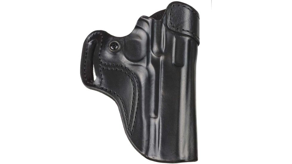 DeSantis Sky Cop Leather Belt Holster, Glock 19, 23, 26, 27, 32, 33, 36, 19X, 45, Right Hand, Plain, Black, 068BAB6Z0