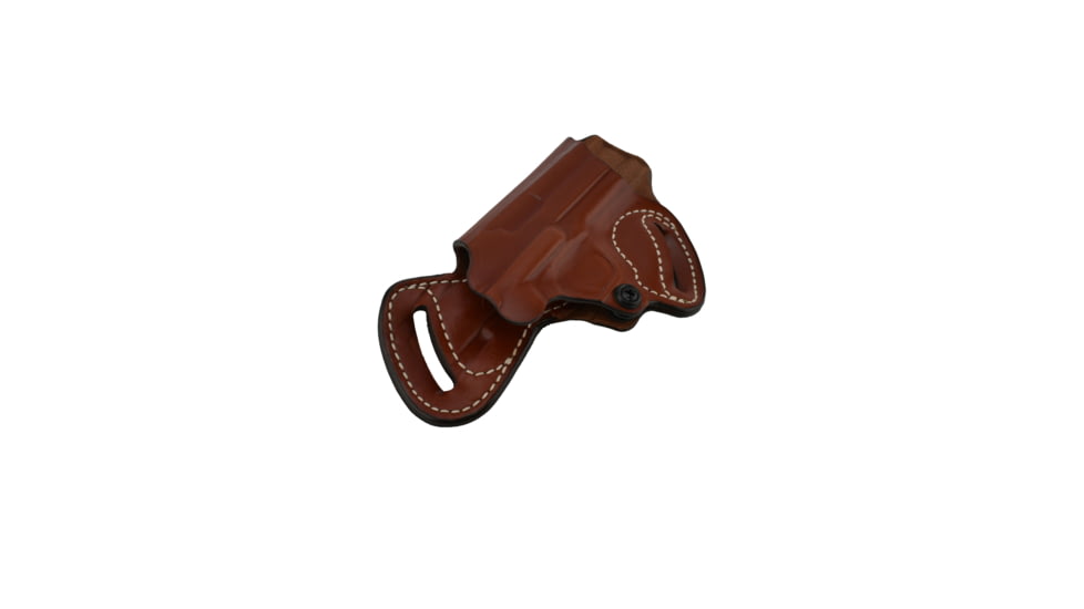 DeSantis Small of Back Leather Belt Holster, Colt Government Model 45cal, 1911, Para P10-P14, Kimber 1911 3in-5in, S&W 1911, Springfield 1911-A1 5in, Right Hand, Plain, Tan, 067TA21Z0