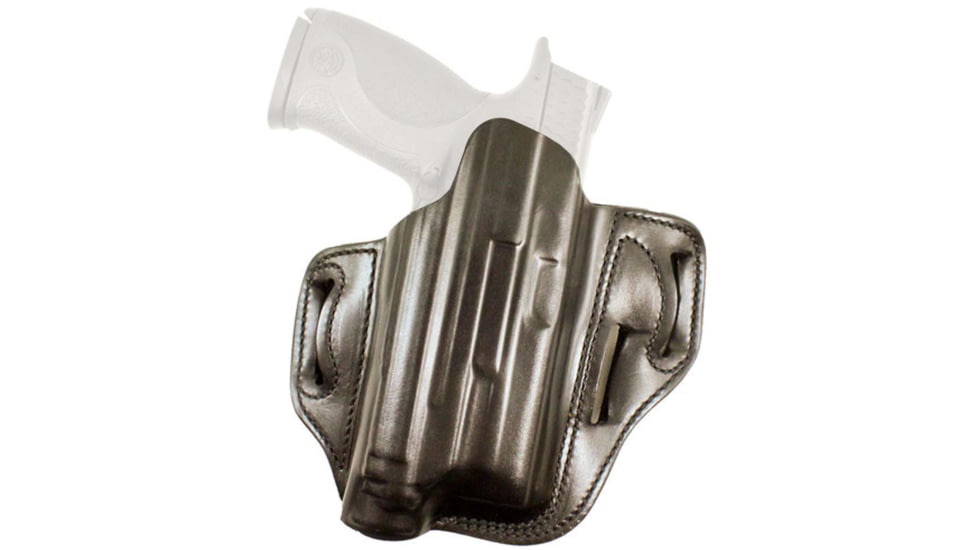 DeSantis Speed-Lite Belt Leather Holster, Glock 19, 23, 32 w/ Streamlight TLR-7 or TLR-8, Right Hand, Plain, Black, 132BA5KZ0