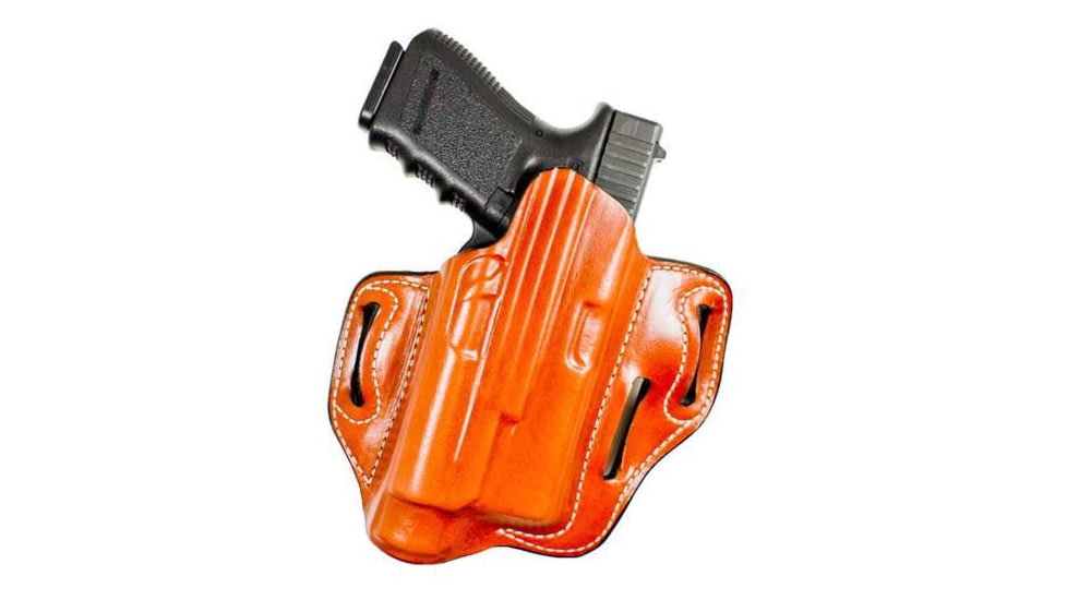 DeSantis Speed-Lite Belt Leather Holster, Glock 17, 22, 31 w/ Inforce APL, Left Hand, Plain, Tan, 132TB3JZ0