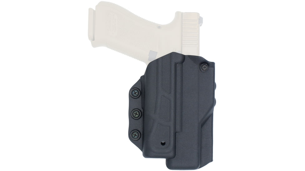 DeSantis The Quantico Undercover OWB Holster, Right Hand, Black, Glock 17, 17 Gen 5, 19, 19 Gen 5, 19X, 22, 23, 31, 32, 45, w/ Red Dot Sights &amp; w/ or w/o Streamlight Tlr-7/7A &amp; Similar Sized Lights, 218KA6VZ0