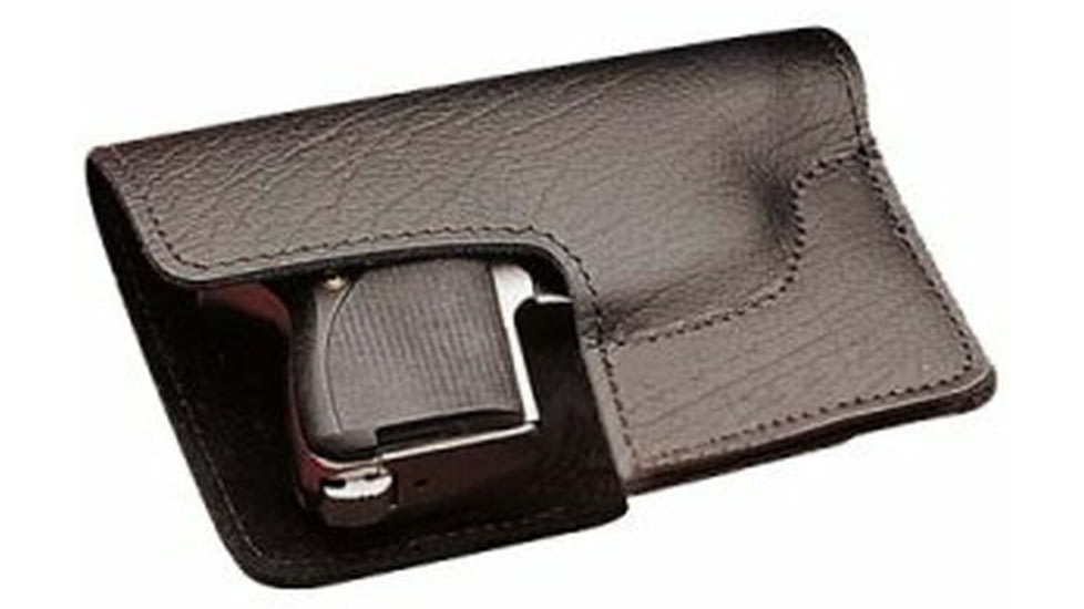 DeSantis The Trickster Leather Pocket Holster, SIG P238, P238 Equinox, Kahr P380, Taurus 738, Ruger LCP 380cal, Keltec P3AT, P32, Ambidextrous, Plain, Black, 021BJP6Z0