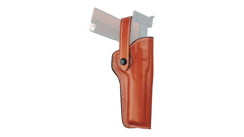 DeSantis The Woodsman Leather OWB Holsters, Colt Cadet, S&W 22, 41, Browning Buckmark, Ruger 22, SIG Trailside, Hamerly 4in-5 1/2in, Right Hand, Lined, Tan, 097TCLAZ0