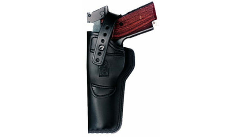 DeSantis The Woodsman Leather OWB Holsters, Colt Cadet, S&W 22, 41, Browning Buckmark, SIG Trailside, Hamerly 4in-5 1/2in, Ruger 22, MARK IV 22/45, Right Hand, Plain, Black, 097BALAZ0