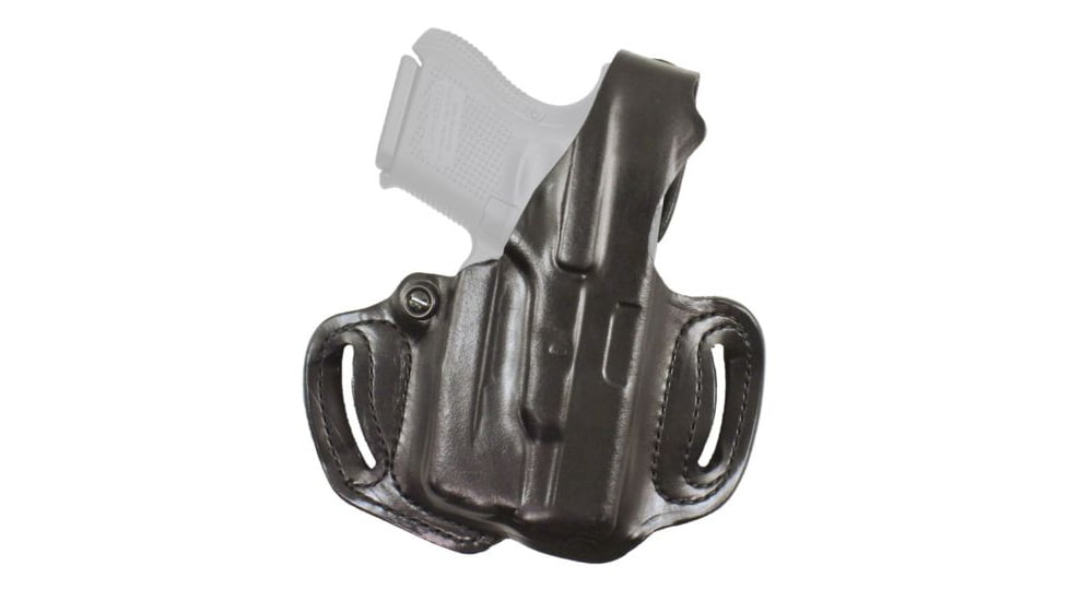 DeSantis Thumb Break Mini Slide Leather Belt Holster Springfield Hellcat/Hellcat OSP w/ Streamlight TLR-6, Right, Black, 085BA7UZ0