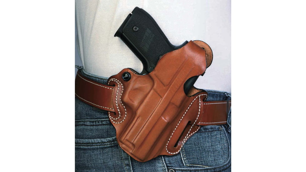 DeSantis Thumb Break Scabbard Belts Holsters - Walther, Walther PPK, PPK/S, Left Hand, Plain, Tan, 001TB74Z0