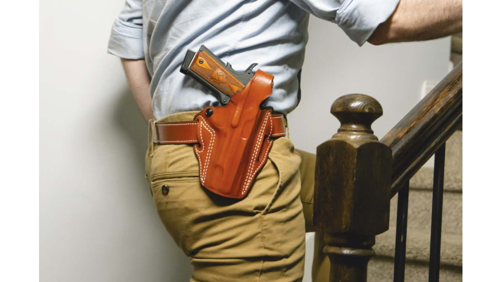 DeSantis Thumb Break Scabbard Belts Holsters - Walther, Walther PPK, PPK/S, Left Hand, Plain, Tan, 001TB74Z0