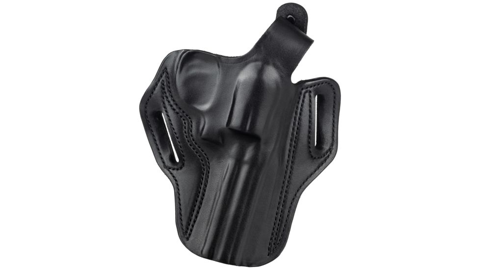 DeSantis Thumb Break Scabbard Holster - Right, Black, Unlined, Plain, 2 Slot 001BA34Z0 - FITS S&amp;W L 520, 581, 586, 620, 681, 686 4in.