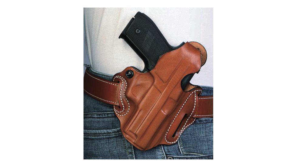 DeSantis Thumb Break Scabbard Holster - Right, Tan, Unlined, Plain, 3 Slot 001TAM9Z0 - FITS S&amp;W M&amp;P 9/40