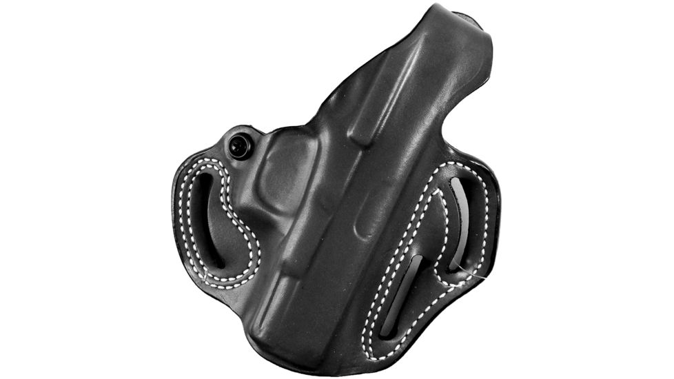 DeSantis Thumb Break Scabbard Leather Belt Holster, S&amp;W M&amp;P 9 Shield EZ M2.0, Left Hand, Black, 001BB1RZ0
