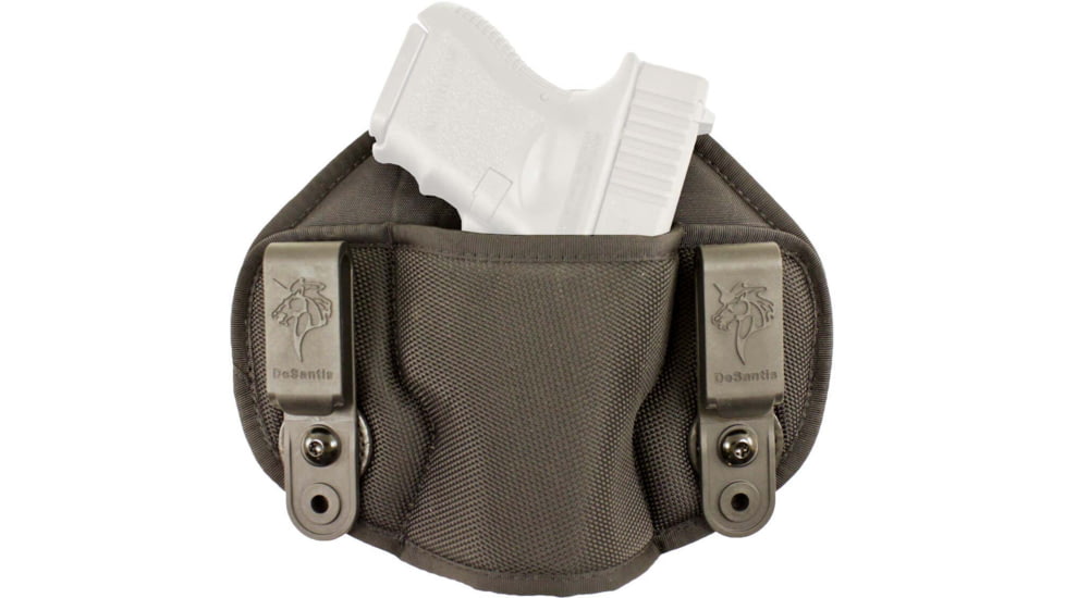 DeSantis Vanquisher IWB Nylon Holster, Fits Most Medium to Large Autos and Small Revolvers, Ambidextrous, Nylon, Black, M71BJG2Z0