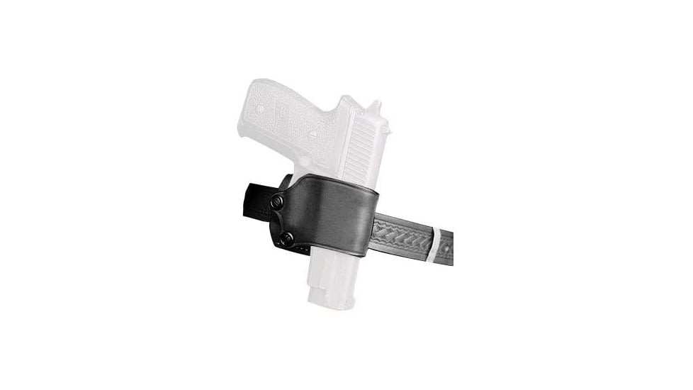 DeSantis Yaqui Slide Leather Belt Holster, Fits Most Double Action Autos, Left Hand, Plain, Black, 023BBDAZ0