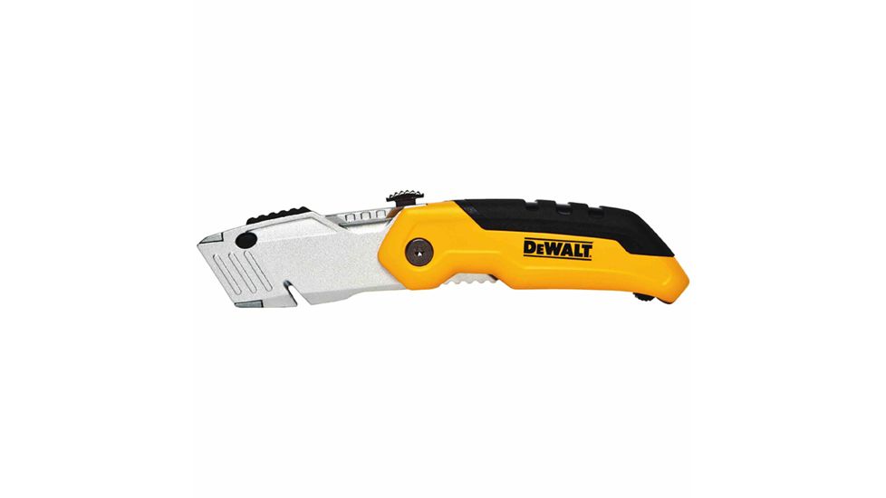 DeWALT Folding Retractable Utility Knife, Yellow/Black DWHT10035