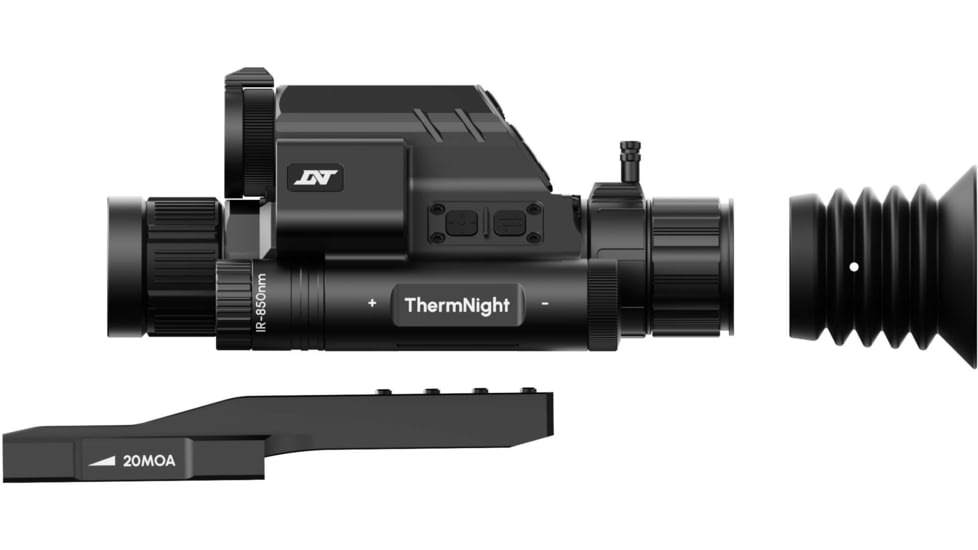 DNT Optics ThermNight 2.5-10x Thermal Rifle Scope, 5-20x Day/Night w/ Laser Rangefinder