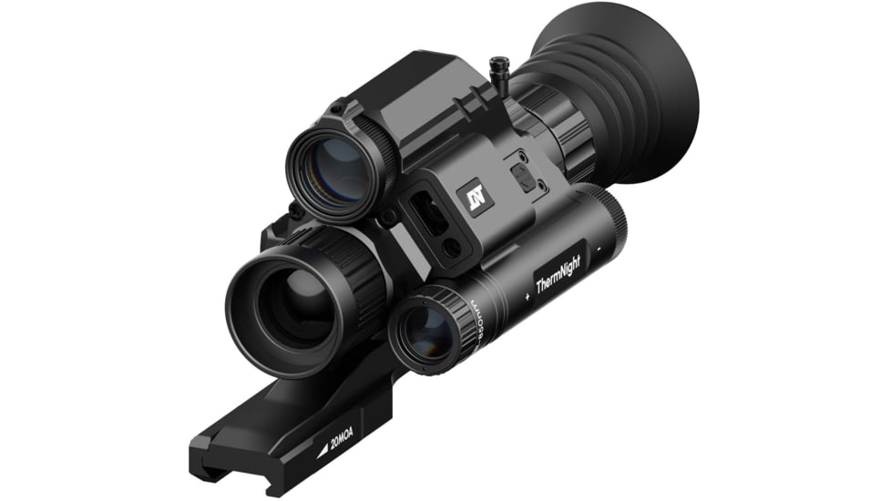 DNT Optics ThermNight 2.5-10x Thermal Rifle Scope, 5-20x Day/Night w/ Laser Rangefinder