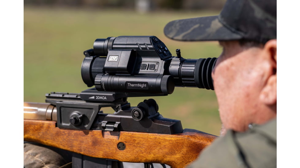 DNT Optics ThermNight 2.5-10x Thermal Rifle Scope, 5-20x Day/Night w/ Laser Rangefinder