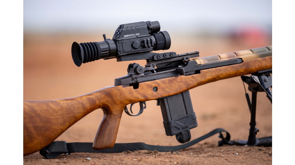 DNT Optics ThermNight 2.5-10x Thermal Rifle Scope, 5-20x Day/Night w/ Laser Rangefinder