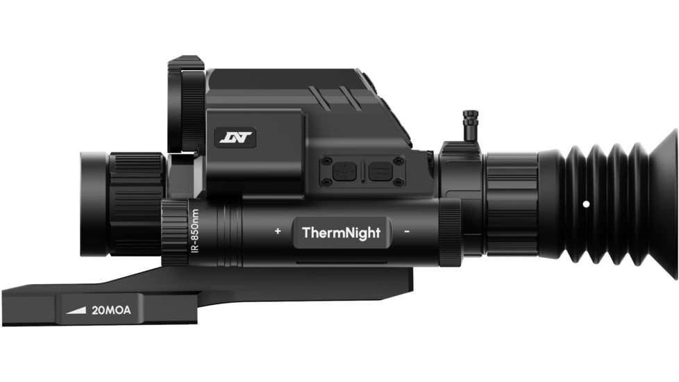 DNT Optics ThermNight 2.5-10x Thermal Rifle Scope, 5-20x Day/Night w/ Laser Rangefinder