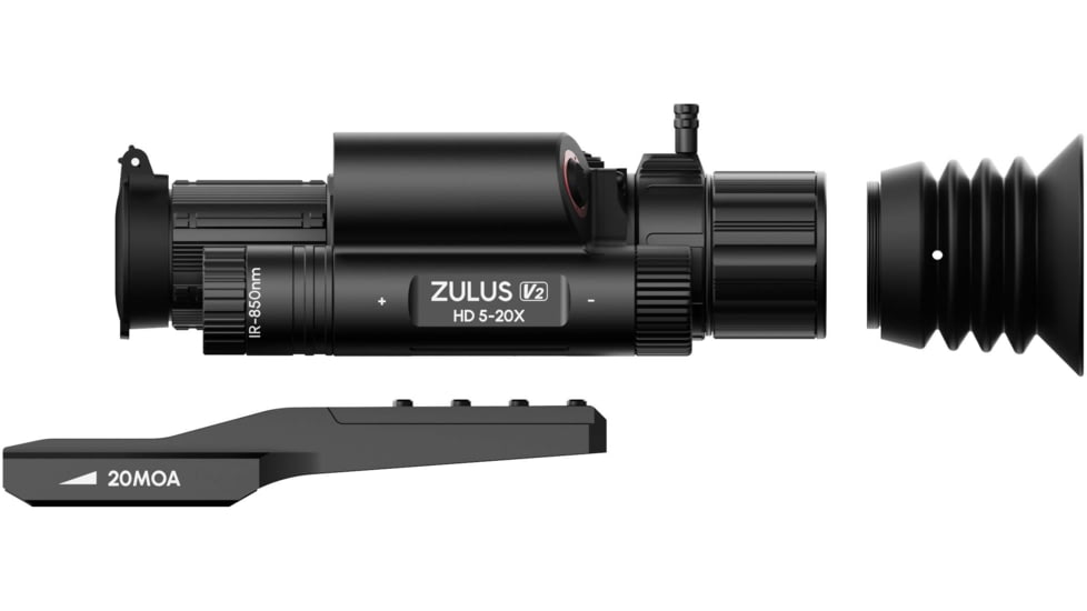 DNT Optics Zulus HD 5-20x V2 Digital Night Vision Riflescope w/ Laser Rangefinder