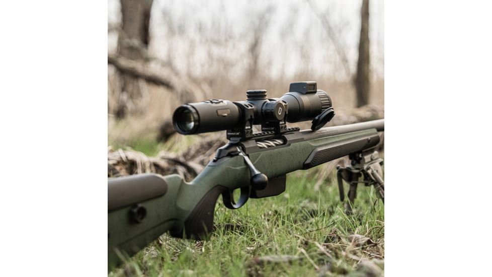 DNT Optics Zulus 4K 3-24x50mm Night Vision Riflescope w/Laser Rangefinder and DNT Ballistic Engine, Black, ZT4K324R