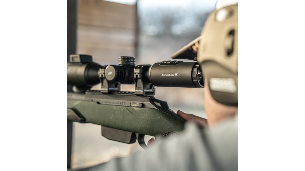 DNT Optics Zulus 4K 3-24x50mm Night Vision Riflescope w/Laser Rangefinder and DNT Ballistic Engine, Black, ZT4K324R