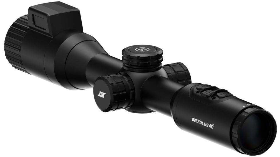 DNT Optics Zulus 4K 3-24x50mm Night Vision Riflescope w/Laser Rangefinder and DNT Ballistic Engine, Black, ZT4K324R
