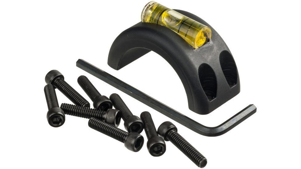 DNZ Products Freedom Reaper Tactical Ring w/ Level Added, 4 Screws per Ring, 30 mm, Black, 30TRL