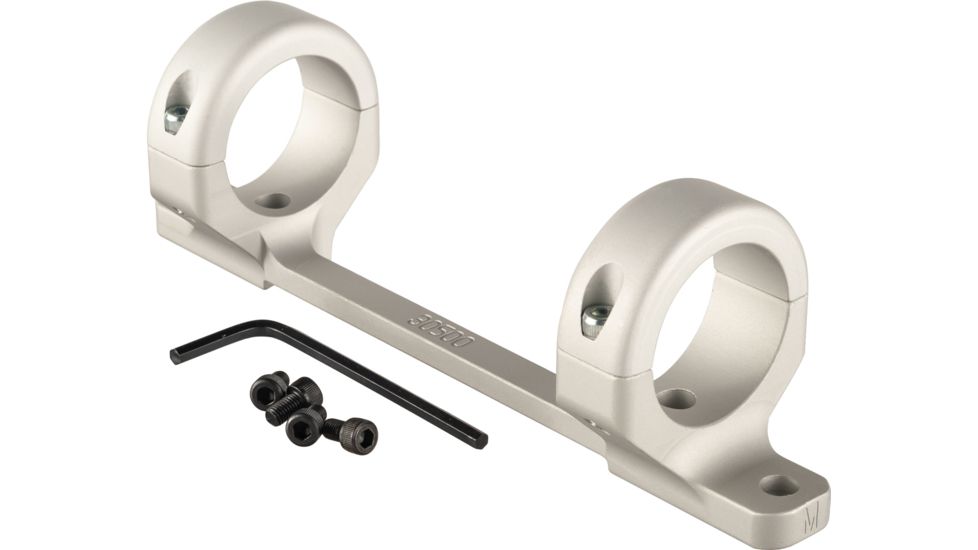 DNZ Products Game Reaper Scope Mount - Browning A Bolt Long Action, Medium Ring, 30 mm Tube, Silver, 31500