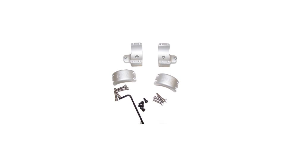 DNZ Products Hunt Masters Two Piece Mounts - Marlin XL7/XS7/Winchester 70, Low Ring, 1 in Tube, 4 Screws, Silver, 2W71TLS