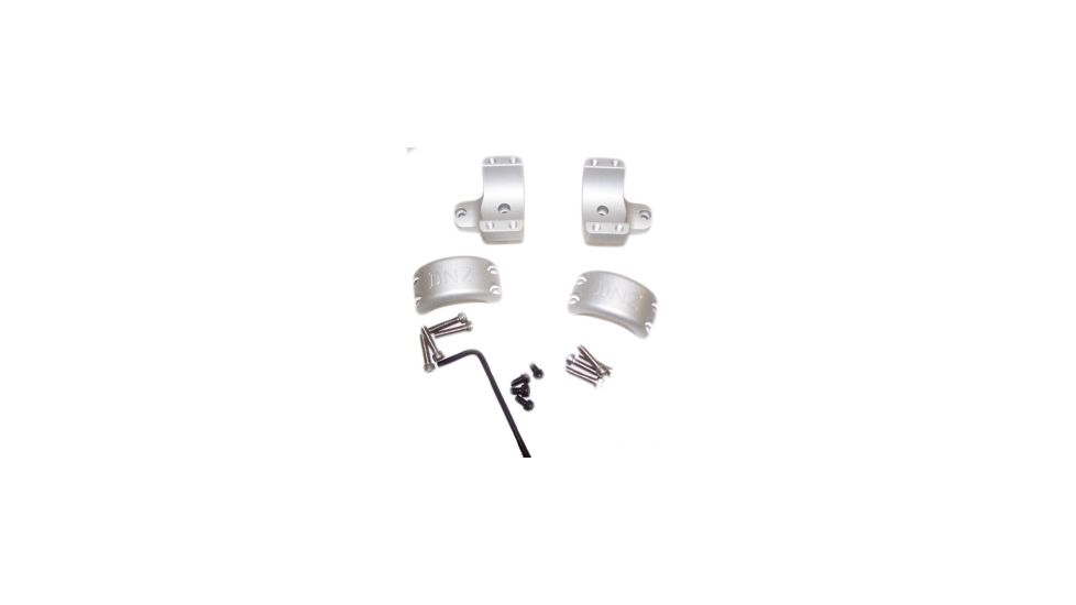 DNZ Products Hunt Masters Two Piece Mounts - Savage Flatback 2003 And Older, Medium Ring, 1 in Tube, 4 Screws, Silver, 2SF1TMS