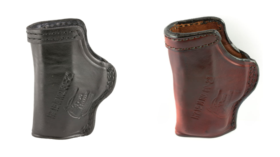 Don Hume KelTec P3AT Right Hand Inside the Pant Leather Clip-On Holster, Black, Brown