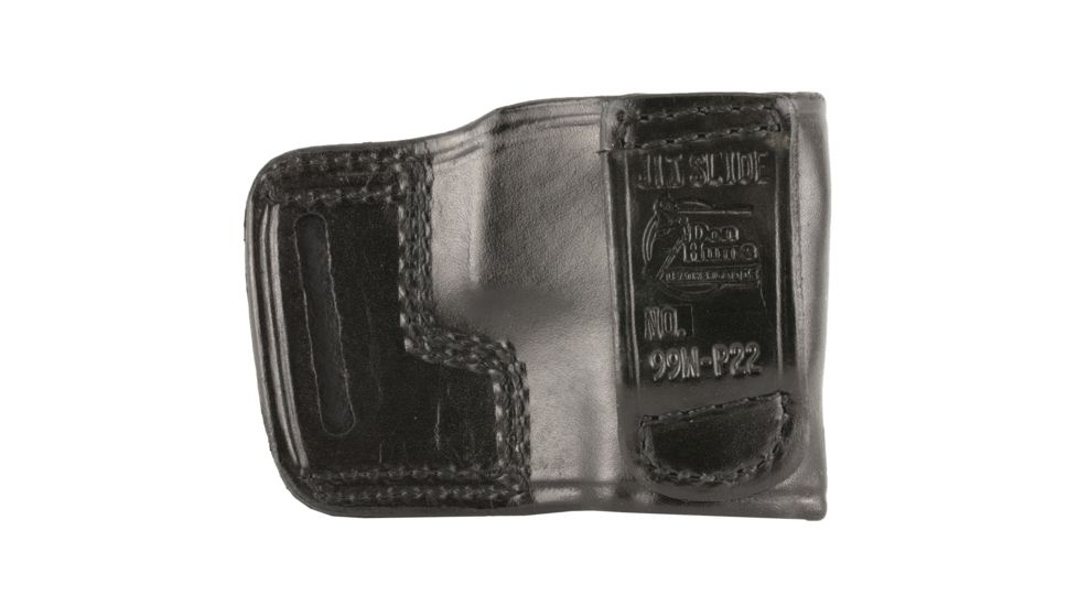 Don Hume Walther P22 Left Hand Leather Slide Holster, Black, DHJ966627L