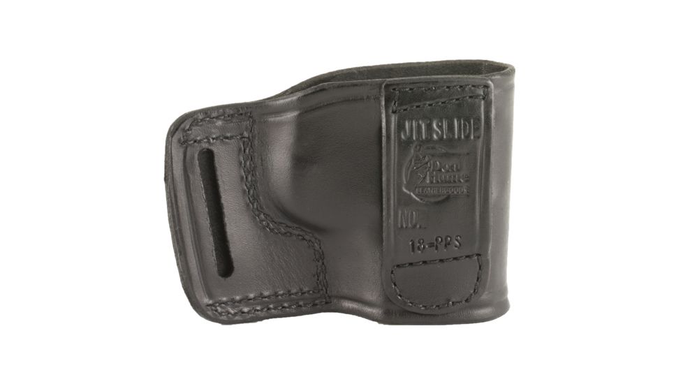 Don Hume Walther PPK/S Left Hand Leather Slide Holster, Black, DHJ934010L