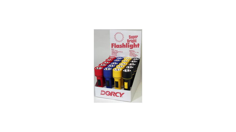 Dorcy 2D Deluxe Economy Flashlight In 20 Pc. Display 41-6480
