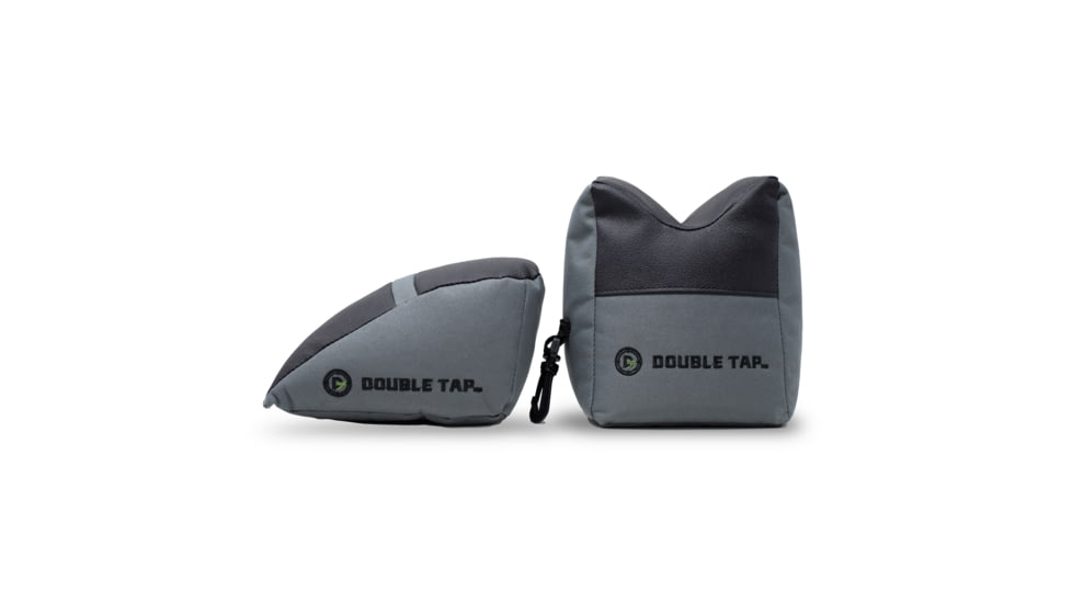 Double Tap Industries Filled Front &amp; Rear Combo Bag Rest, Grey/Black, SB-CB-001F