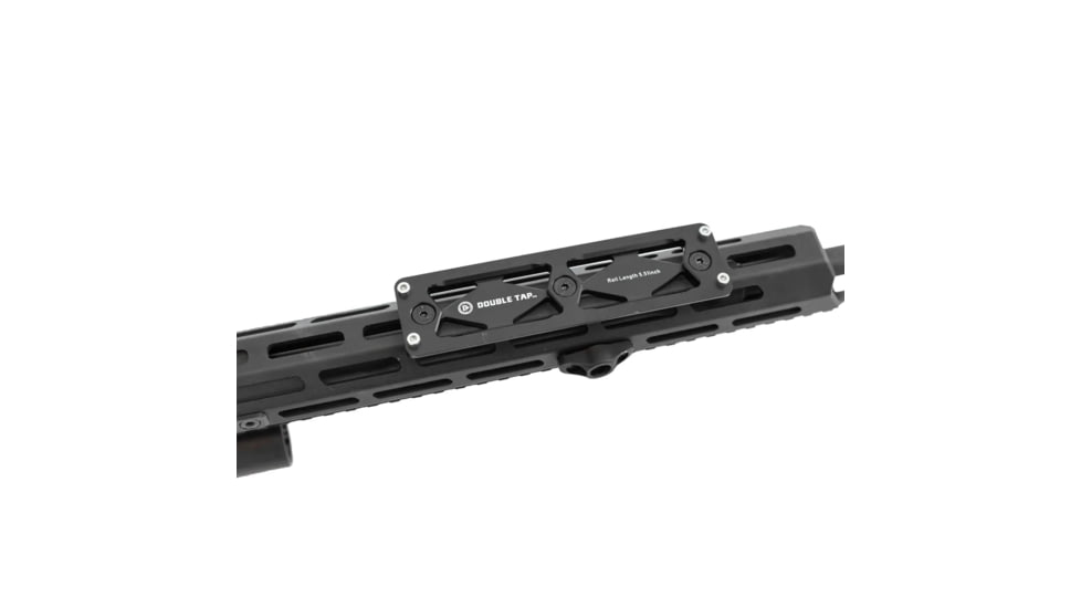 Double Tap Industries M-Lok to Arca Rail Adapter Plates, 80mm, Black, AD-MA-80