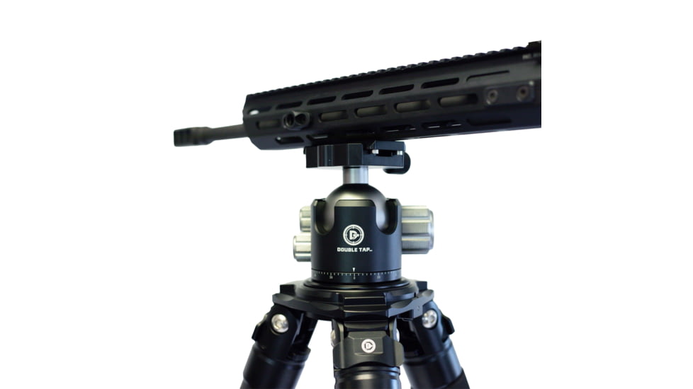 Double Tap Industries M-Lok to Arca Rail Adapter Plates, 80mm, Black, AD-MA-80