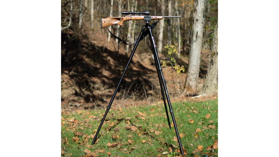 Double Tap Industries Stronghold Lite Aluminum Tripod w/Fixed Saddle Clamp, Black, 36mm, TRI-A-001F