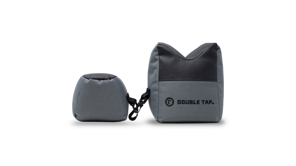 Double Tap Industries Unfilled Front &amp; Rear Combo Bag Rest, Grey/Black, SB-CB-001