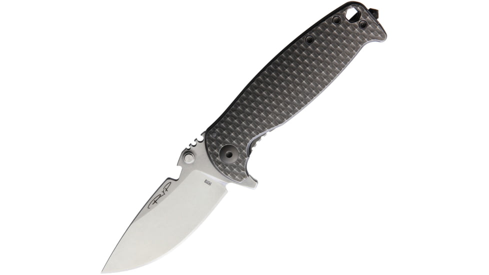 DPx Gear HEST-F Framelock Folding Knife, Platinum gray anodized finish tuned 3-D titanium h, DPHSF019