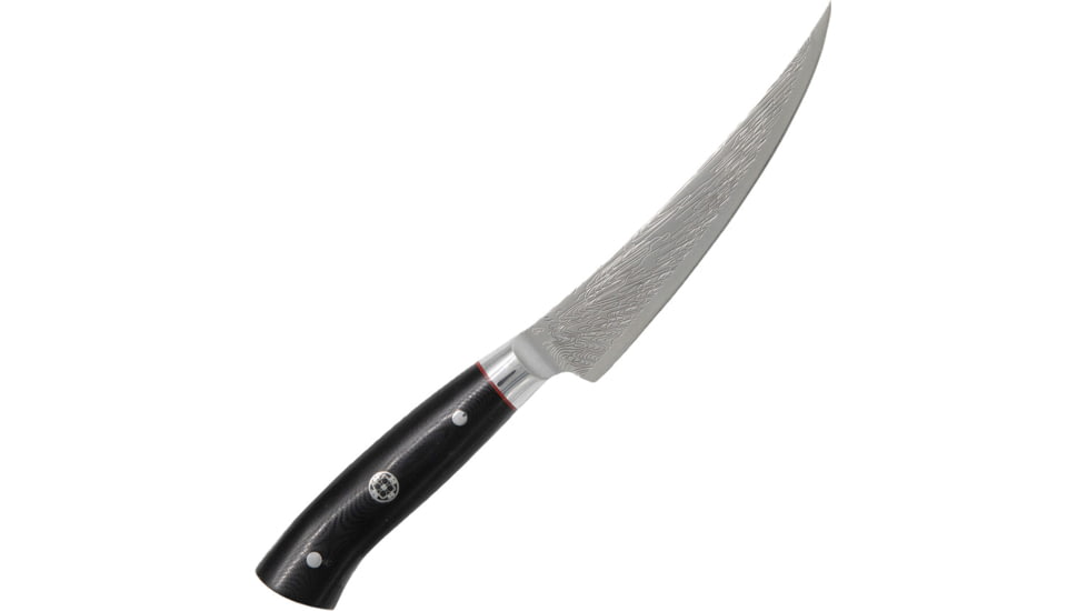 Dragon by Apogee Dragon Storm Fillet 5.5in Knife, 5.5 CTS-BD1 stainless blade, Black G10 handle, DRST-FILE-0500